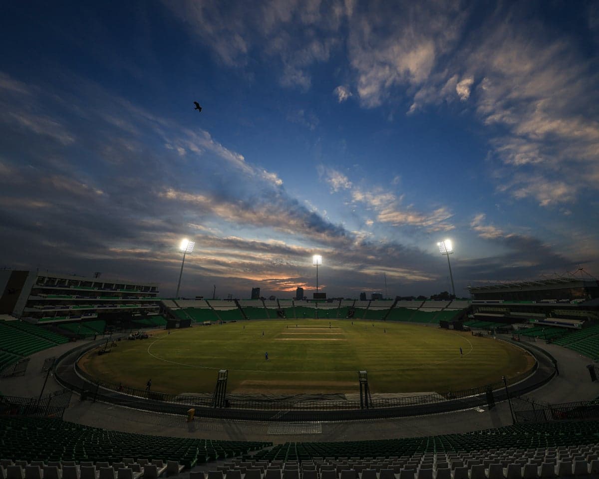 The Gaddafi Stadium.