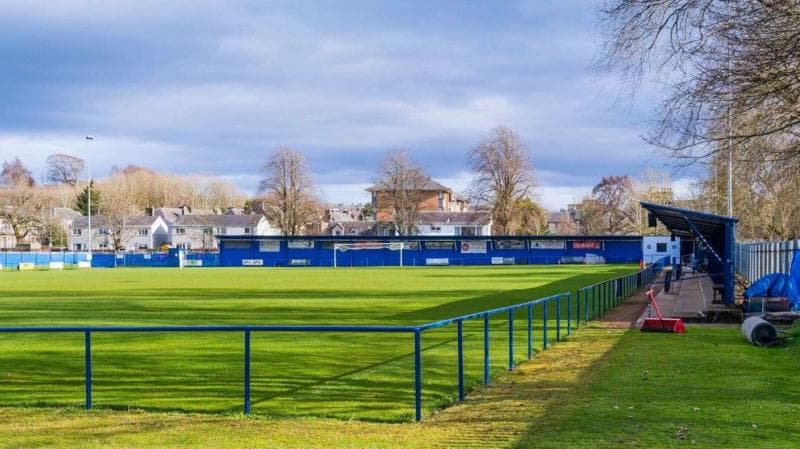 Montgomery Park, Penicuik, on a sunny April day in 2020
