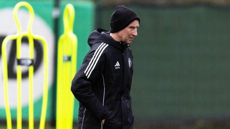 Celtic's Martin O'Neill during training