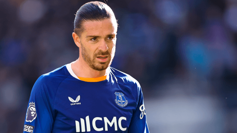 Jack Grealish in action for Everton