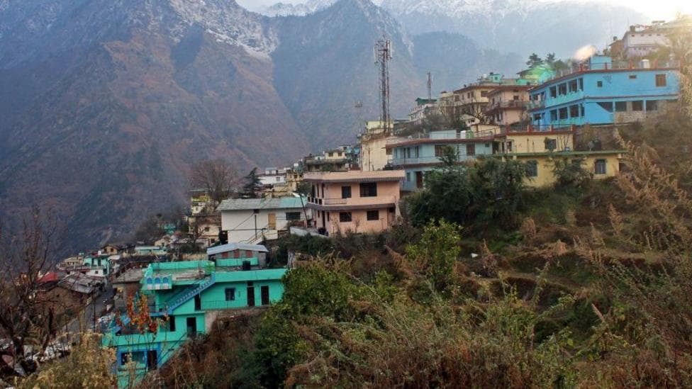 A general view of the Joshimath town is pictured in Chamoli district of Uttarakhand state on January 12, 2023